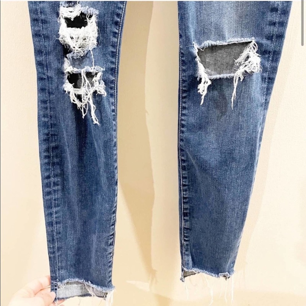 Frame Denim Distressed Le High Skinny Jeans 25 - Picture 5 of 14
